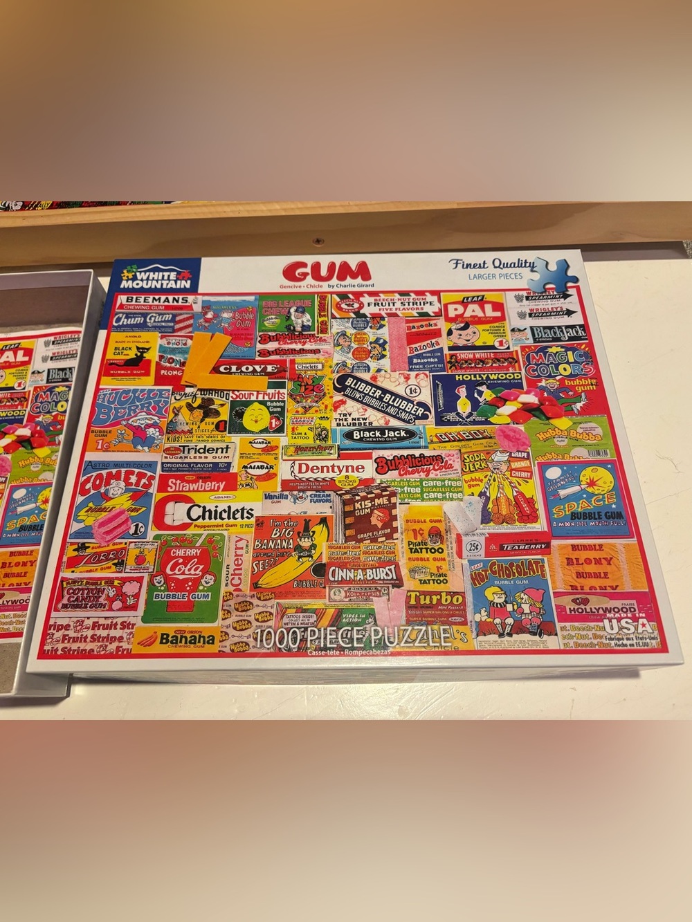 White Mountain Retro Candy Collage Jigsaw Puzzle - 1000 pieces